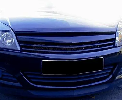 Kühlergrill Sport Grill Gitter Schwarz für Opel Astra H 3-Türer ab 2005 – Produktansicht