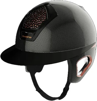 Produktbild von Freejump Voronoi Carbon Templet Protection Rosegold Reithelm