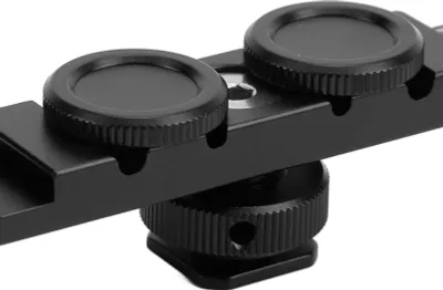 Productafbeelding van Camera-verlengingsstang, dubbele koudschoenhouder, bevestigingsbeugel voor monitor-microfoon met flitserhouder