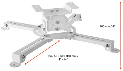 Produktbild von celexon Deckenhalterung universal MultiCel 1000 Pro - weiß