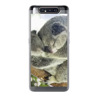 Produktbild von MuchoWow® Handyhülle Schutzhülle Hülle für Samsung Galaxy A80 Koalas - Knuddeln - Tiere - Jungen - Mädchen Silikon Softcase Handy Hülle - Schutzdeckel