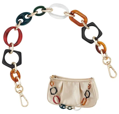Productafbeelding van Handtasriemen van acrylparels - Als vervangingsriem voor handtassen - 42,7 cm