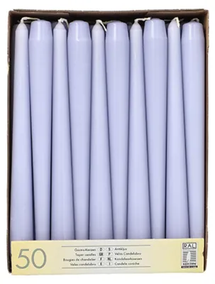 Image de PAPSTAR  89146 PAPSTAR Leuchterkerzen, 22 mm, flieder, 50er Pack