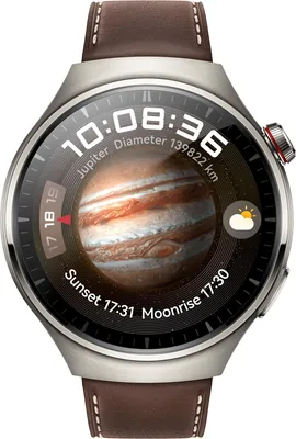 Produktbild von HUAWEI Watch 4 Pro Smartwatch 48mm Titan Dunkelbraun, AMOLED 310 ppi Display, 2/32GB Speicher, 780 mAh Akku, eSIM, LTE, NFC, Sturzerkennung, One Touch Health Glance, Multisport, kabelloses Laden, Android & iOS kompatibel