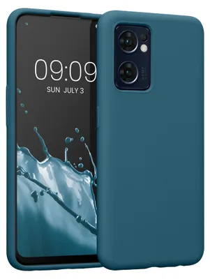 Produktbild von kwmobile Handyhülle für Oppo Find X5 Lite Hülle - Case Silikon - Kabelloses Laden - Schutzhülle Cover in Petrol matt