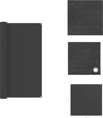 Zdjęcie produktu dla vidaXL Dywanik namiotowy 200x200 cm antracytowy - Akcesoria namiotowe