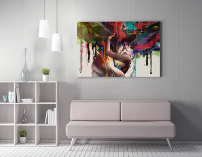 Produktbild von Wallity, WY110(50- MJS1511, Bunt, Leinwandbilder, 50 x 70 cm, 50% Polyester / 50% Baumwolle