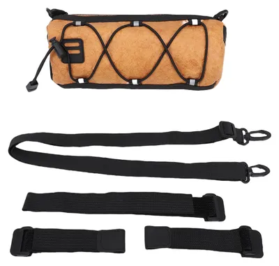 Obrázek produktu pro Bike Handlebar Bag Velká kapacita Bike Tube Bag Bike Front Storage Bag Cyklistické příslušenství Brown