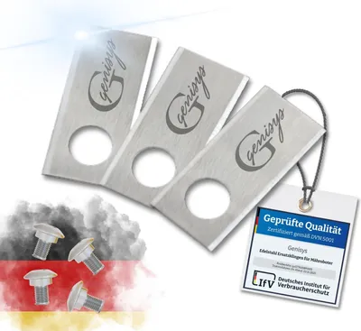 Obrázek produktu pro 30 náhradních nožů (LongLife - 0,75 mm)  + 30 šroubů [testováno podle DIN EN 50636] kompatibilní s Honda ® Miimo ® 310 520 3000