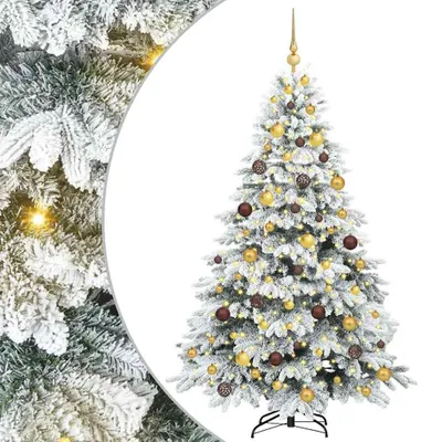 Image de vidaXL Sapin de Noël artificiel avec 300 LED Blanc 180 cm PE et PVC