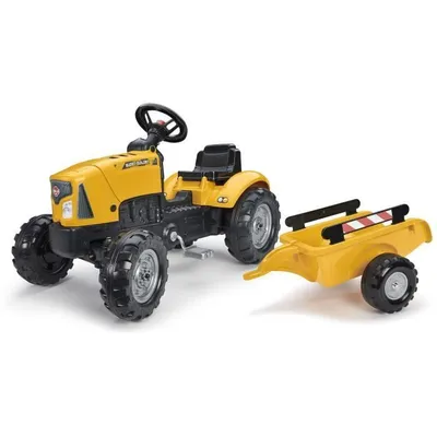 Obrázek produktu pro Šlapací traktor, FALK SuperBuilder, s přívěsem, otevírací kapotou, pro děti ve věku 2–5 let