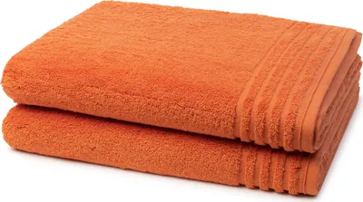 Produktbild von Vossen Vienna Style Supersoft 2 X Duschtuch im Set Hochwertige Bordüre für stilvolles Design, Weicher Frottee für beste Saugfähigkeit, Edles Logo, hochwertige Stickerei