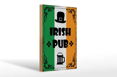 Produktbild von Holzschild Spruch 20x30cm Irish Pub Bier
