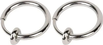 Produktbild von 2 Stück gefälschte Clip-on-Feder-Nasen-Septum-Ring-Ohrring, nicht durchdringender Uni-Schmuck-Silber