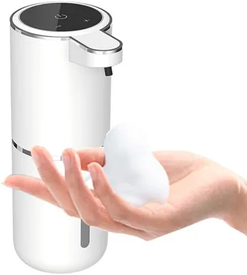 Produktbild von Automatischer Schaumstoffseifenspender, 380ml berührungslose Geschirrseifenspender, USB-Aufladung IPX5 wasserdicht, 4 Dosierstufen, Schaumstoffspender für Küche Badezimmer Hotel