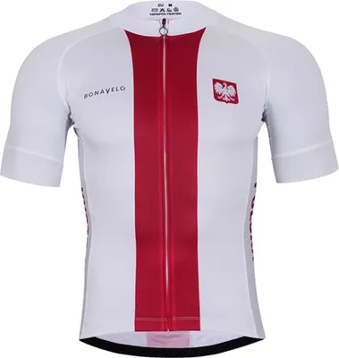 Produktbild von BONAVELO Kurzarm Fahrradtrikot - POLAND I. - Rot/Weiß M