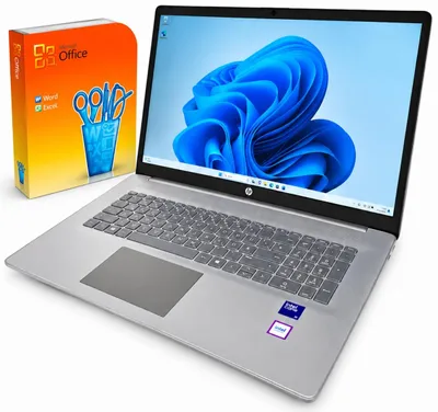 Produktbild von HP 17.3" Laptop Intel i3 6x 3,3Ghz, 8GB RAM, 512GB SSD, Full HD, Win 11Pro, Office /silber