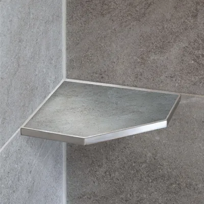 Produktbild von Dalsys Befliesbare Duschablage Ecke 200mm x 200mm Silber Edelstahl