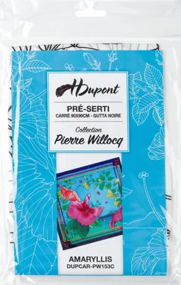 Produktbild von H Dupont 3x Seidentuch 100% Seide, 90x90cm, Amaryllis - Weiß DUPCARPW153C