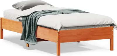 Obrázek produktu pro Postel z masivu bez matrace vosk hnědá 90x190 cm borovice