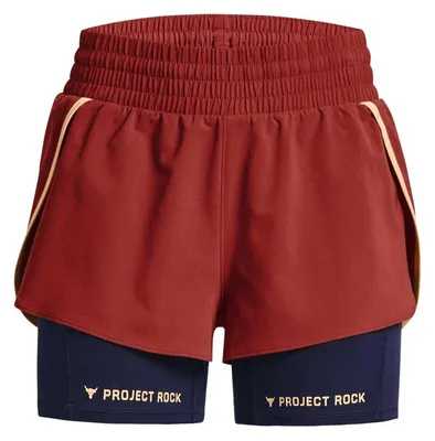 Produktbild von Under Armour - "Project Rock" Shorts für Damen GT13680 (36 DE) (Rot)