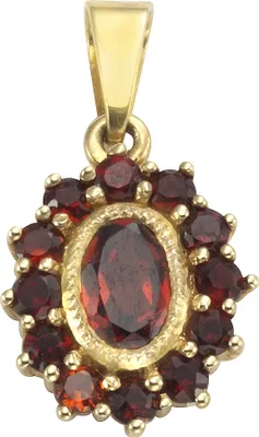 Zdjęcie produktu dla Wisior 333/- złoto 2,0 cm żółty granat 371340460