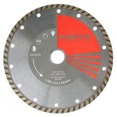 Zdjęcie produktu dla Tarcza diamentowa FESTA TURBO 150/22.2 / opakowanie 1 szt.