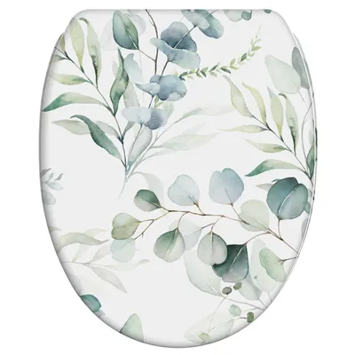 Produktbild von SANILO® WC-Sitz mit Absenkautomatik und Schnellverschluss Eukalyptus, Toilettendeckel direkt vom Hersteller, Klodeckel, Klobrille, WC Deckel, WC Brill