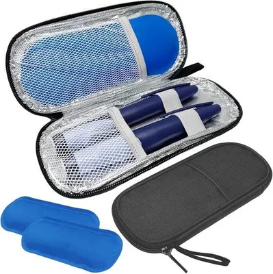 Produktbild von Famanu Kühltasche für Insulin und Medikamente - Tragbar und wiederverwendbar