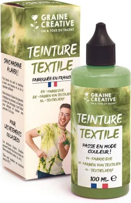 Obrázek produktu pro Barva na textil 100 ml, efekt „tie-dye“ – khaki zelená