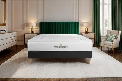 Productafbeelding van LANCASTER Matras 120 x 190 cm + bedframe met lattenbodem, stevigheid graad 4, pocketvering en traagschuim, hoogte: 22 cm