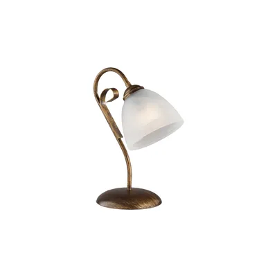 Produktbild von Tischlampe Forgiato 1 Licht Eisen Braun und Gold