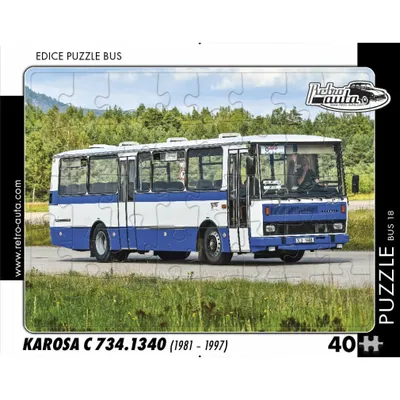 Obrázek produktu pro Puzzle BUS 18 - KAROSA C 734.1340 (1981 - 1997) - 40 dílků