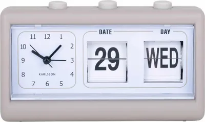 Zdjęcie produktu dla Budzik retro FLIP z datą