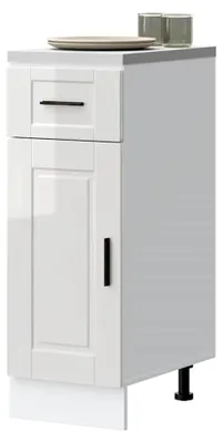 Produktbild von Küchenschrank Porto Hochglanz-Weiß aus Holzwerkstoff