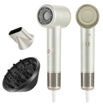 Produktbild von slopehil Hochgeschwindigkeits‑Haartrockner 160000 U min 1600w Beige