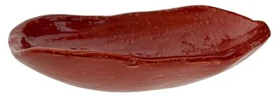 Zdjęcie produktu dla Pomax, miska z ceramiki, kolor czerwony, wymiary: 27,5 cm (długość) x 20,5 cm (szerokość) x 7,5 cm (wysokość)