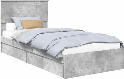 Obrázok produktu pre vidaXL Úložná posteľ betónová sivá 90 x 190 cm materiál na báze dreva