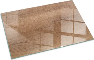 Produktbild von Natürliches Holzmuster – Glasbodenplatte für – Kaminofen – Kaminplatte Glas – Schutzglas – Funkenschutzplatte –Glasbodenplatte Feuerfeste – Hitzeschutzplatte – Bodenschutz aus Glas – 100x70 cm