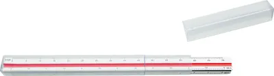 Image de M+R Dreikantmaßstab 30cm 2farbig zweifarbige Hohlkehle 1 Stk