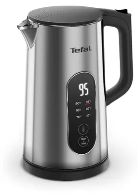 Obrázek produktu pro Tefal Selection KI871DE0, 1,7 l, 1500 W, Černá, Nerezová ocel, Nerezová ocel, Nastavitelný termostat, Indikátor úrovně vody