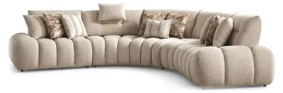 Productafbeelding van Hoekbank, L-vormig, beige, stijlvol, modern, comfortabel, praktisch