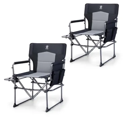Produktbild von Faltbarer Campingstuhl mit Tisch und Tragfähigkeit bis 180 kg