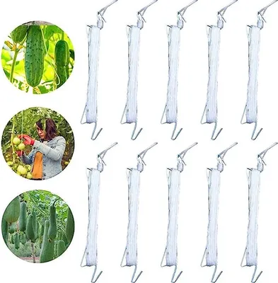 Immagine prodotto di Ferrarium 5 ganci per pomodori e clip per appenderli