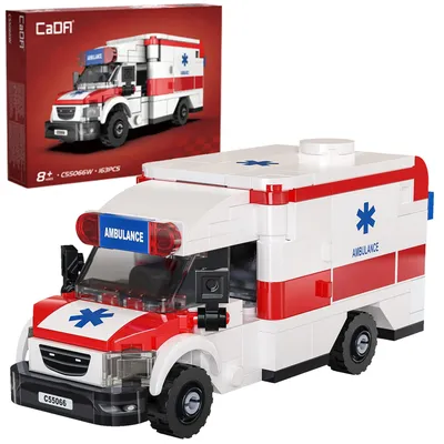 Produktbild von Cada Bausteine MedSwift Guard Krankenwagen Auto 163 Stück
