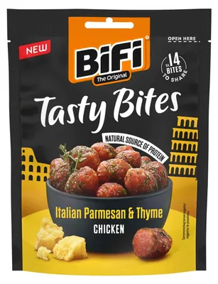 Produktbild von BiFi The Original Tasty Bites Italian Parmesan & Thyme Chicken 50g