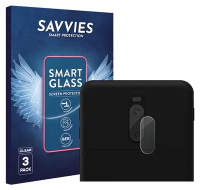 Produktbild von 3x Savvies Schutzglas Folie für Shiftphones Shiftphone 8.1 (NUR Kameraschutz) 9H Panzer Schutzfolie Glas Displayschutz klar transparent