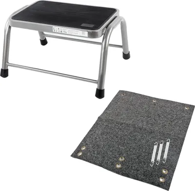 Produktbild von Trittstufe inkl. passender Fußmatte, Stahlgestell, max. 150kg