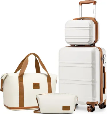 Produktbild von Famanu Kofferset 4-teilig mit TSA-Schloss und Wochenendtasche - leicht und robust