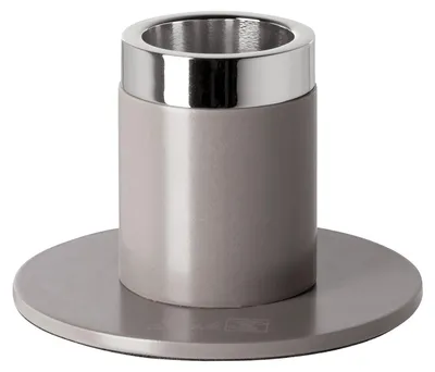 Produktbild von ENNO Leuchter H.5cm x D.8cm - hellbraun/silber - Aluminium/Eisen/Stahl